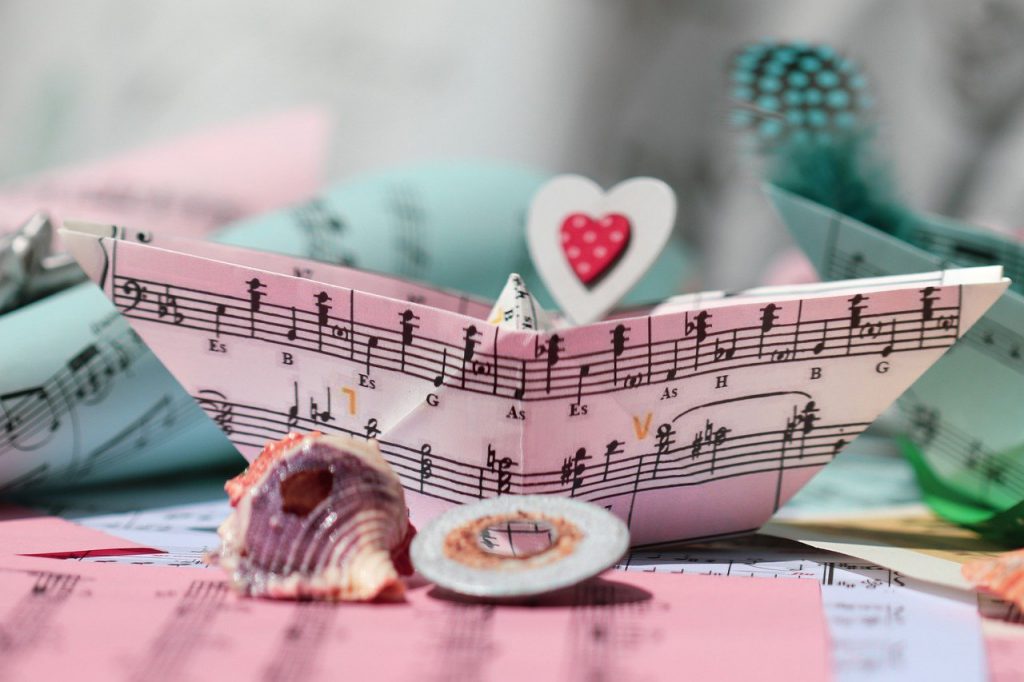 sheet music, music, paper boat-7242185.jpg